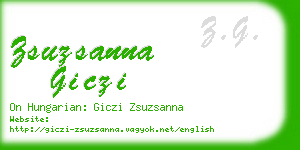 zsuzsanna giczi business card